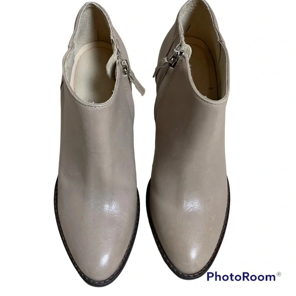 Elizabeth and James Taupe Ankle Boots - Picture 3 of 5